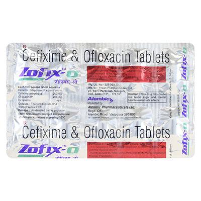 Zofix O Tablet 10'S - Bacterial Infections-Cep