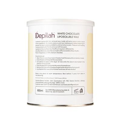 Depilah Liposoluble Wax - White Chocolate 800 ml - Hair Removal Accessories