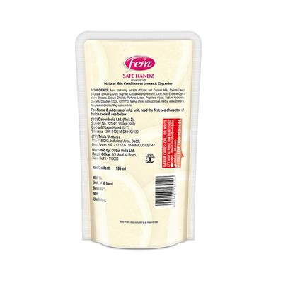 Fem Soft Handz Handwash - Lemon & Glycerine 185 ml - Hand Wash & Soaps