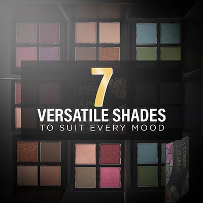 Faces Canada 4 In 1 Quad Eyeshadow Palette - Idyllic Nudes 01 4.8 gm - Eye Shadow Palettes