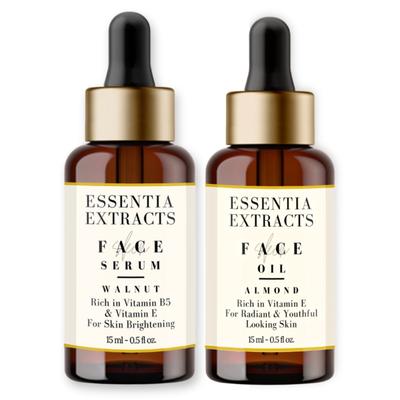 Essentia Extracts Brighetening Face Serum Combo (Walnut 15 ml + Almond 15 ml) 1's - Face Serum