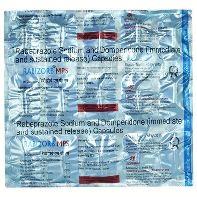 RABIZORB MPS Capsule 15's - Ulcer/Reflux/Flatulence-Aaa