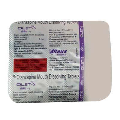 OLET 5 Tablet 15's - Psychosis-Ans