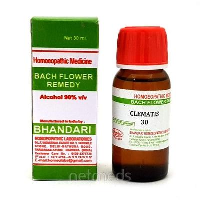 Bhandari Bach Flower Clematis 30 Liquid 30 ml - Bach Flower