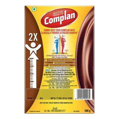 Complan Royale Chocolate Refill Pack 500 gm - Kids Nutrition
