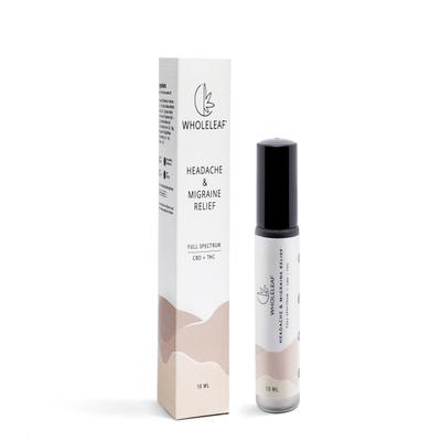 Wholeleaf Headache & Migraine Relief (CBD) Oil 10 ml - Pain Relief (Ayush)
