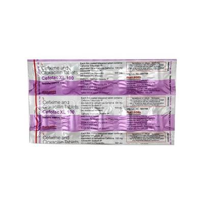 Cefolac XL 100mg Tablet 10'S - Bacterial Infections-Cep