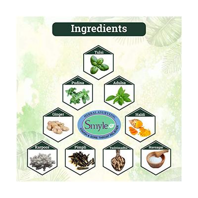 Smyle Unique Gargle & Gulp Therapy Syrup - Adulsa, Tulsi & Haldi 100 ml - Cough & Cold (Ayush)