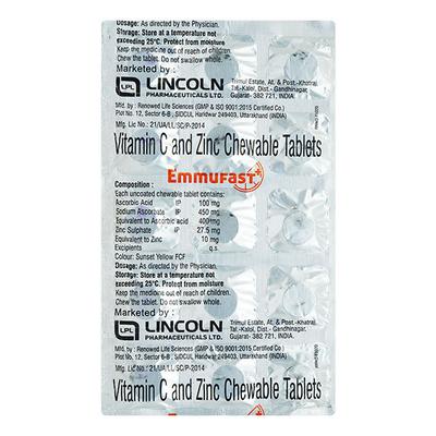 EMMUFAST Tablet 10's - Supplements-Vam