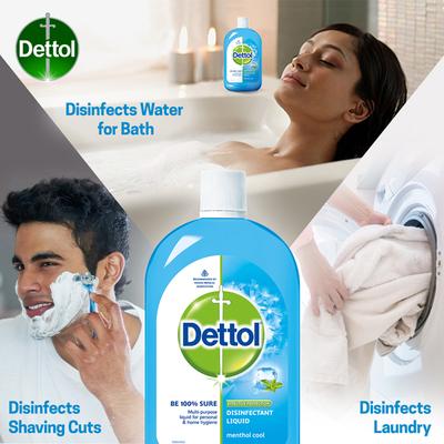 Dettol Effective Protection Disinfectant Liquid - Menthol Cool 1000 ml - Hand Sanitizer