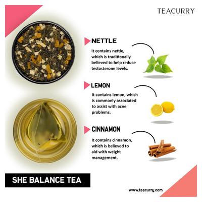 Teacurry She Balance Tea Bags - Spearmint Ginger 30's - Teas