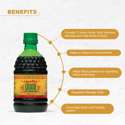Apollo Noni Juice Concentrate - Classic 450 ml - Ayurvedic Juices