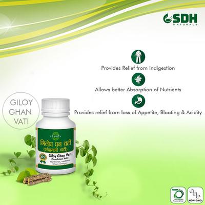 Shree Dhanwantri Herbals Giloy Ghan Vati 400's - Giloy