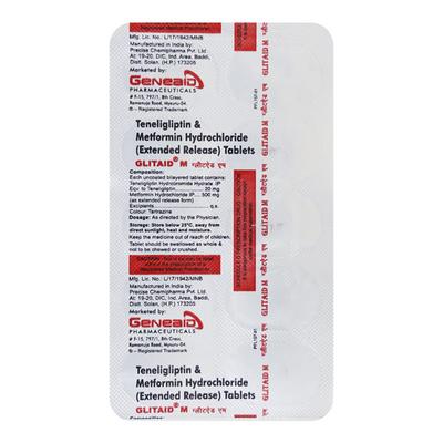 GLITAID M 500 Tablet 10's - Diabetes-Ant