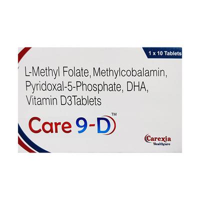 CARE 9 D Tablet 10's - Supplements-Vam