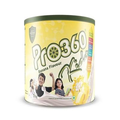 Pro360 Kids Nutritional Powder - Banana Flavour 250 gm - Kids Nutrition