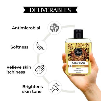 Palmist Skin Care Body Wash - British Rose 250 ml - Shower Gels & Body Wash