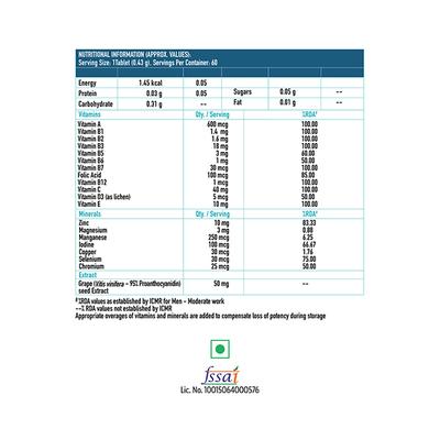 HealthKart HK Vitals Zinc Complex Tablet 60's - Calcium And Minerals