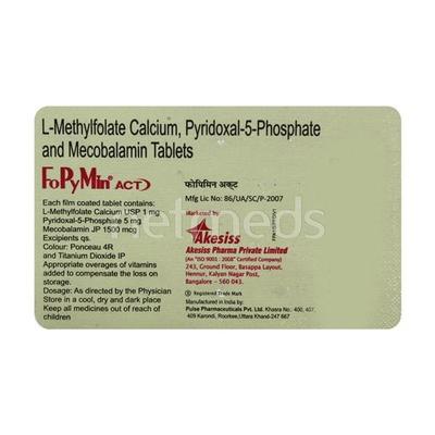 Fopymin Act Tablet 15'S - Nootropics And Neurotrophics