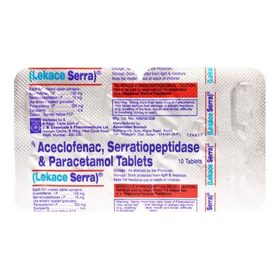 Lekace Serra Tablet 10'S - Pain relief-Nsa
