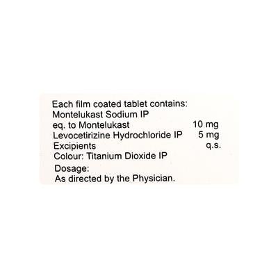 L Hist Mont 10/5mg Tablet 10'S - Allergies-Ant