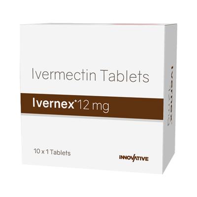IVERNEX 12mg Tablet 1's - Parasitic Worms-Ant