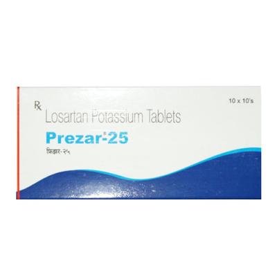 PREZAR 25mg Tablet 10's - Hypertension-Ang