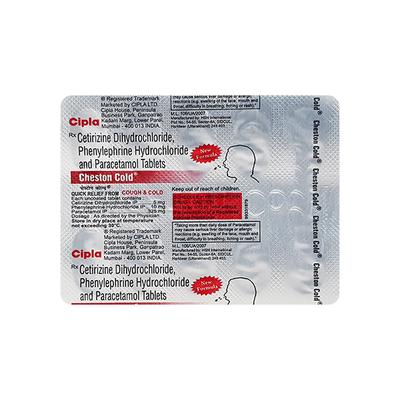 CHESTON COLD NEW (SILVER) Tablet 10's - Cough And Cold-Cou