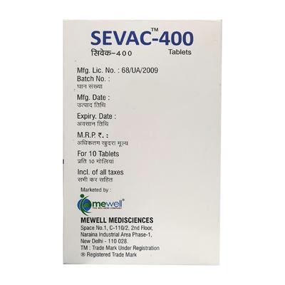 SEVAC 400 Tablet 10's - Poisoning/Overdose-Ant