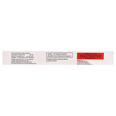 Faciloc 60mg Injection 0.6ml - Blood Clot-Ant