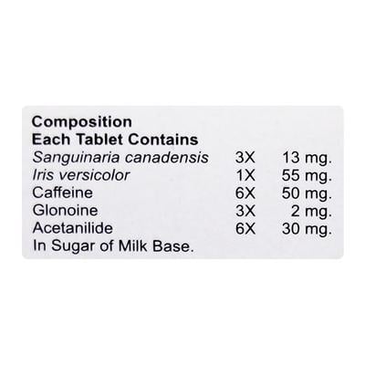 Bhargava Migin Tablet 30's - Homeopathic Complex Tablet