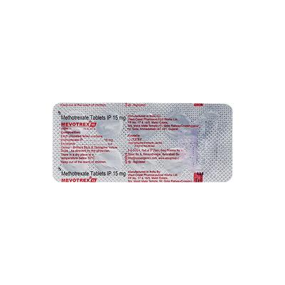 MEVOTREX 15 Tablet 10's - Cancer Oncology-Cyt
