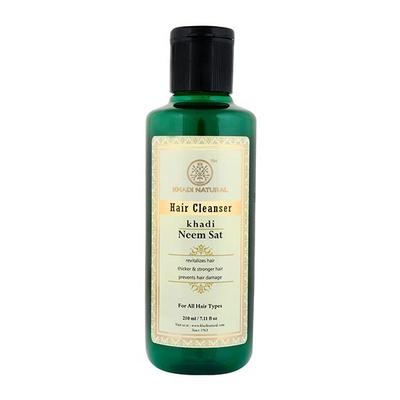 Khadi Natural Hair Cleanser - Neem Sat 210 ml - Shampoos