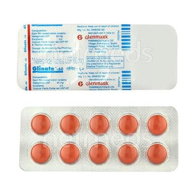 Glinate 60mg Tablet 10'S - Diabetes-Ant