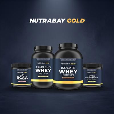 Nutrabay Gold Spark Pre-Workout Energy Powder - Fruit Punch 250 gm - Workout Essentials