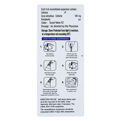 ORIFIX 100 Dry Syrup 30ml - Bacterial Infections-Cep