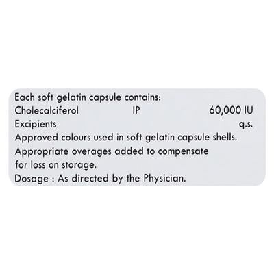Calciquick D3 60000IU Capsule 4'S - Supplements-Vit