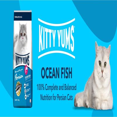 Kitty Yums Dry Persian Cat Food, Ocean Fish 3000 gm - Petfood
