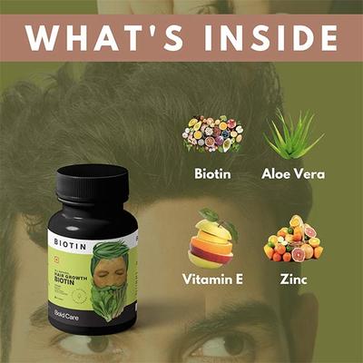 Bold Care Hairfall Control Combo Pack (DHT Blocker Shampoo 200 ml + Biotin Hair Growth Tablet 60's) - Hair Treatment