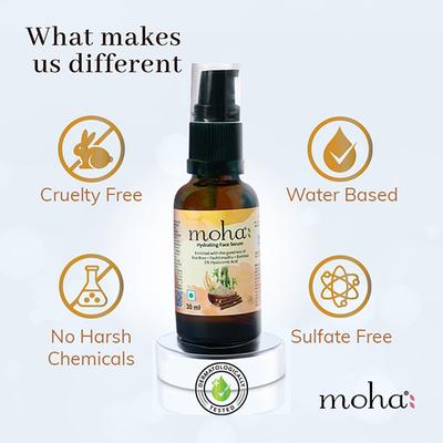 Moha Hydrating Face Serum Enriched with 2% Hyaluronic Acid 30 ml - Face Serum