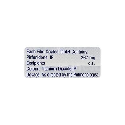 PIRFACT 267 Tablet 10's - Idiopathic Pulmonary Fibrosis