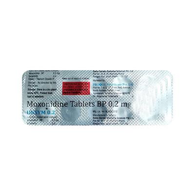 UNSYM 0.2 Tablet 10's - Hypertension-Cen