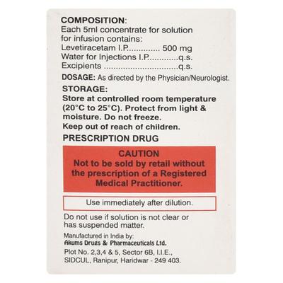 Keppra 100mg Solution 300ml - Epilepsy/Convulsion-Ant