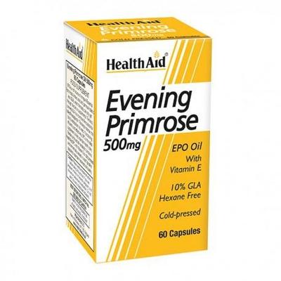 HealthAid Evening Primrose Oil 500 mg with Vitamin E Capsules 60's - Hair & Skin