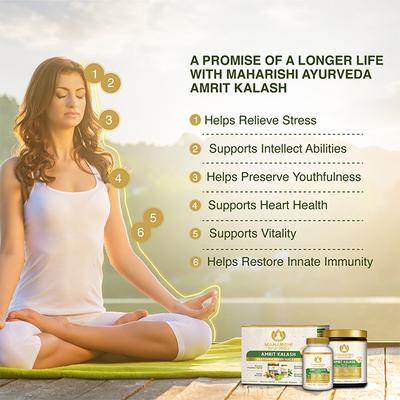 Maharishi Ayurveda Amrit Kalash Tablet 60's + Amrit Kalash Paste 600 gm 1's - Speciality Medicines