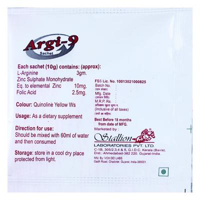 ARGI 9 Sachet 1's - Supplements-Sup