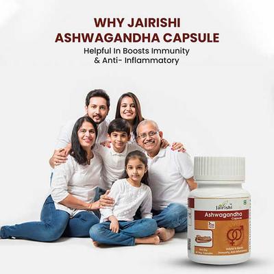 Jairishi Ashwagandha Veg Capsule 60's - Speciality Medicines