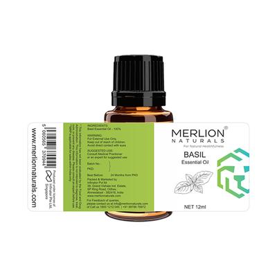 Merlion Naturals Essential Oil - Basil 12 ml - Essential Oils