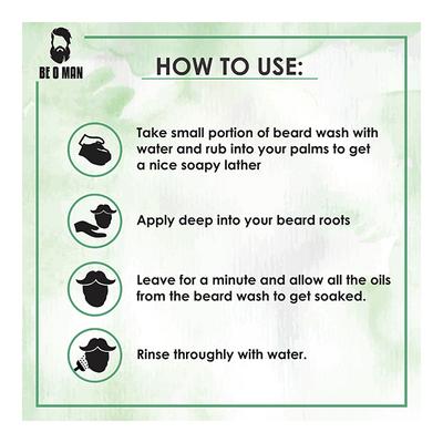 Be O Man Beard & Mustache Foam Wash - Oudh Black 100 ml - Beard Wash