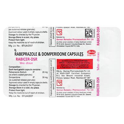 Rabicer DSR Capsule 10'S - Ulcer/Reflux/Flatulence-Aaa